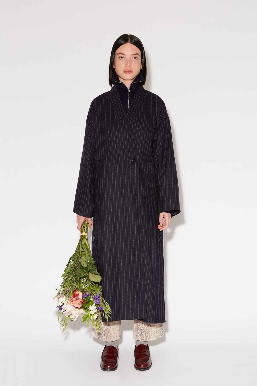 Ready To Wear Roseanna | America Saville Row Coat stripes ⋆ Christeclothes